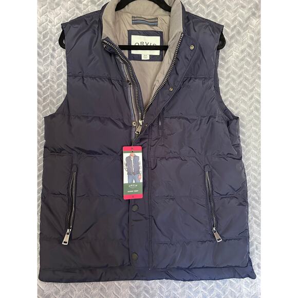 Orvis NWT Full Zip Down Vest in Blue, Size M  sport, outdoor, hunting, ski chore - Picture 1 of 5